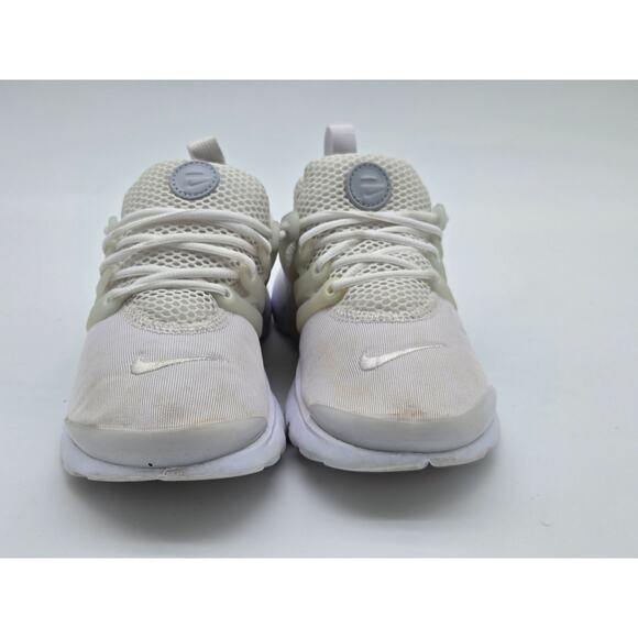 Nike Air Presto Triple White Mesh 844766-100-Size 3 Kids - Picture 7 of 8